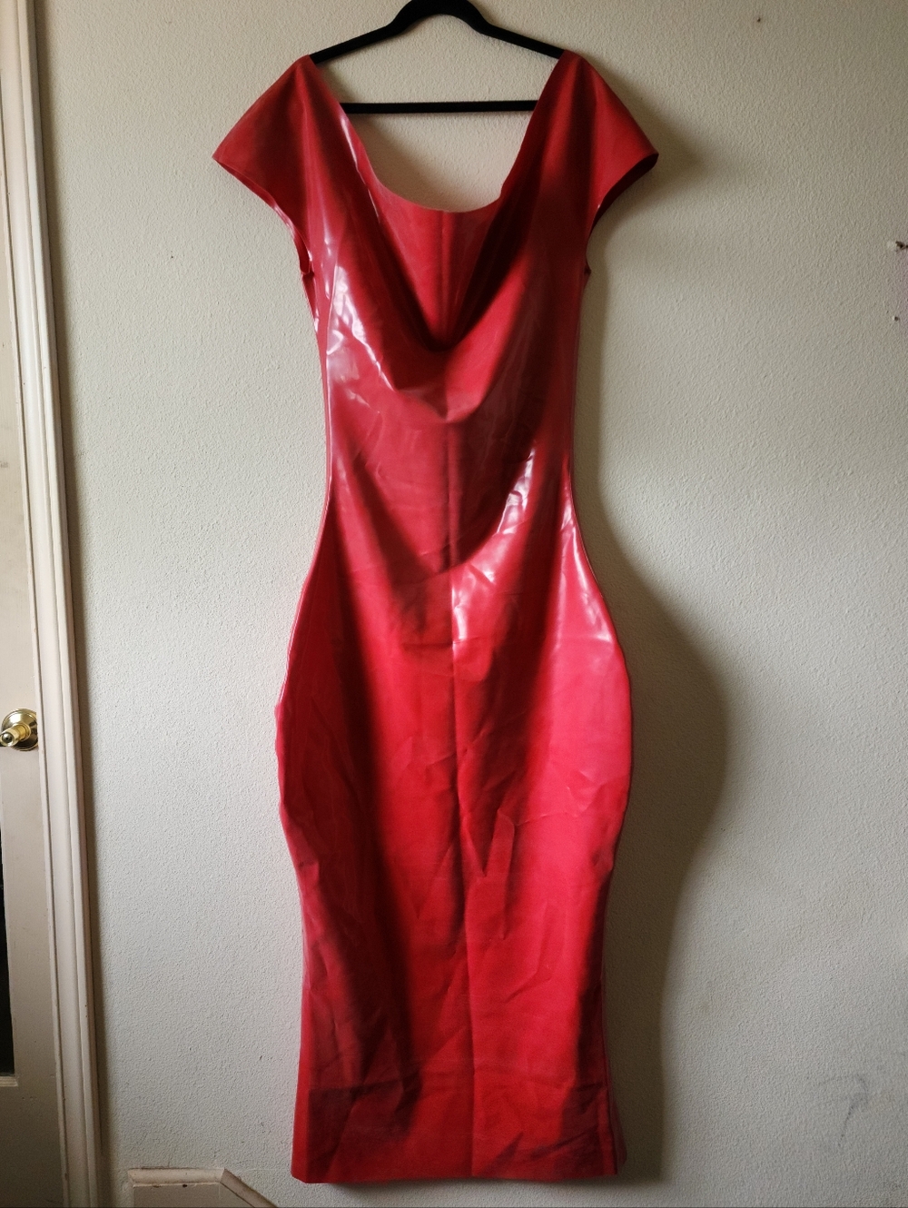 Red Latex Gown